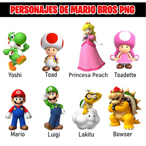 fotos de personajes de mario bros